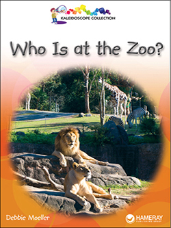 Cover of a children's book titled 'Who Is at the Zoo?'